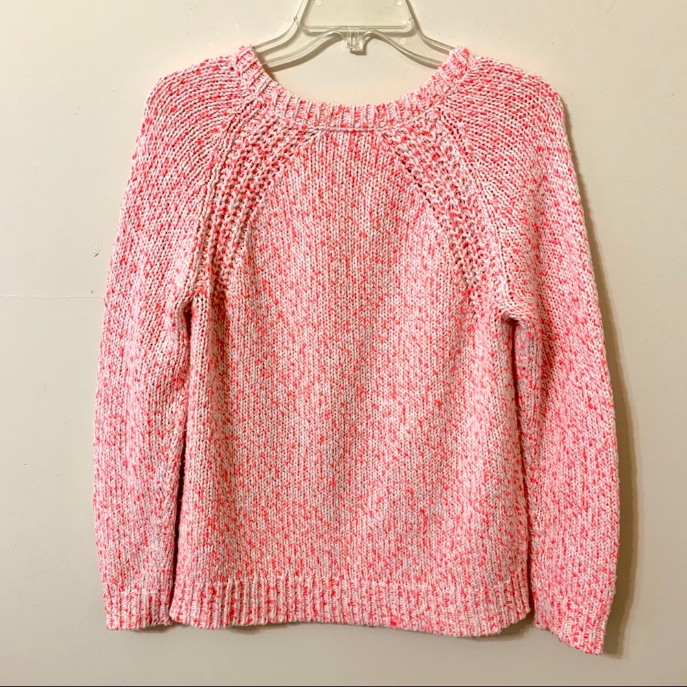 St. John’s Bay Sweater - Pink/White/Metallic Gold - Picture 2 of 9